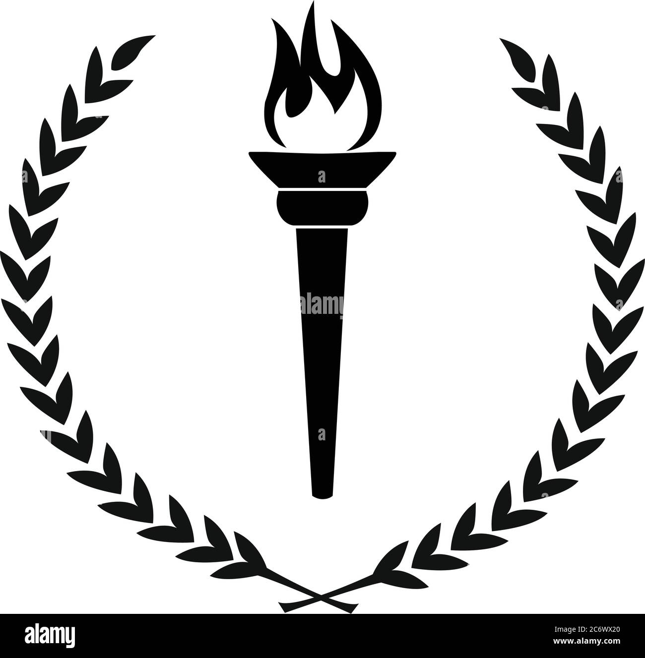Torch And Book Clipart Black And White