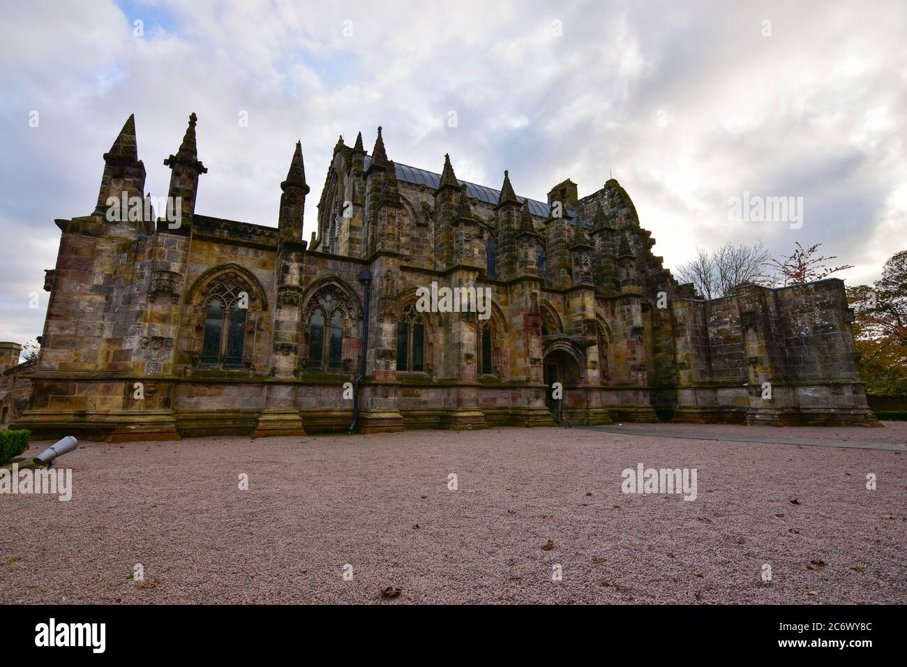 Rosslyn Chapel near Edinburgh, Scotland Stock Photo Alamy