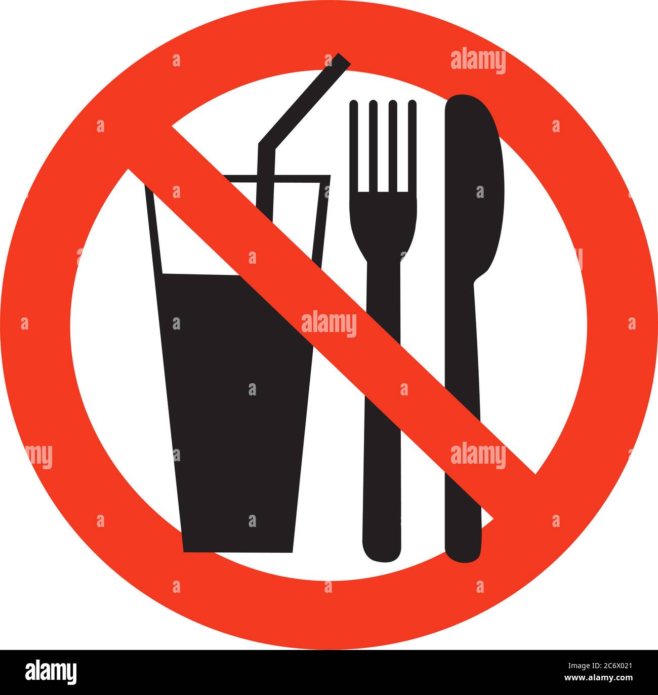 no eating and drinking sign ban on food forbidden black in red circle