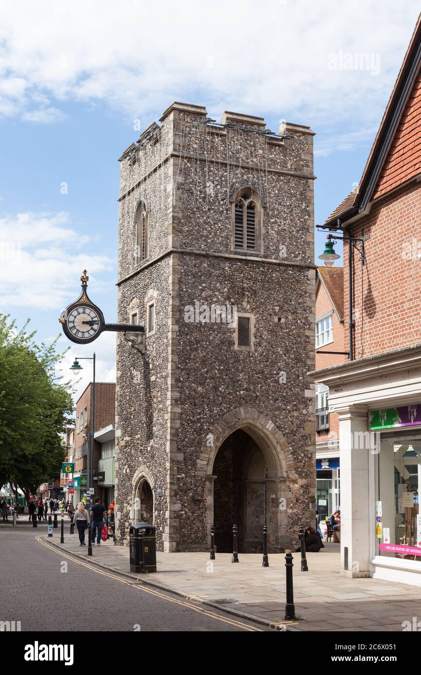 St George's Clock Tower in Canterbury, UK. Stock Photo
