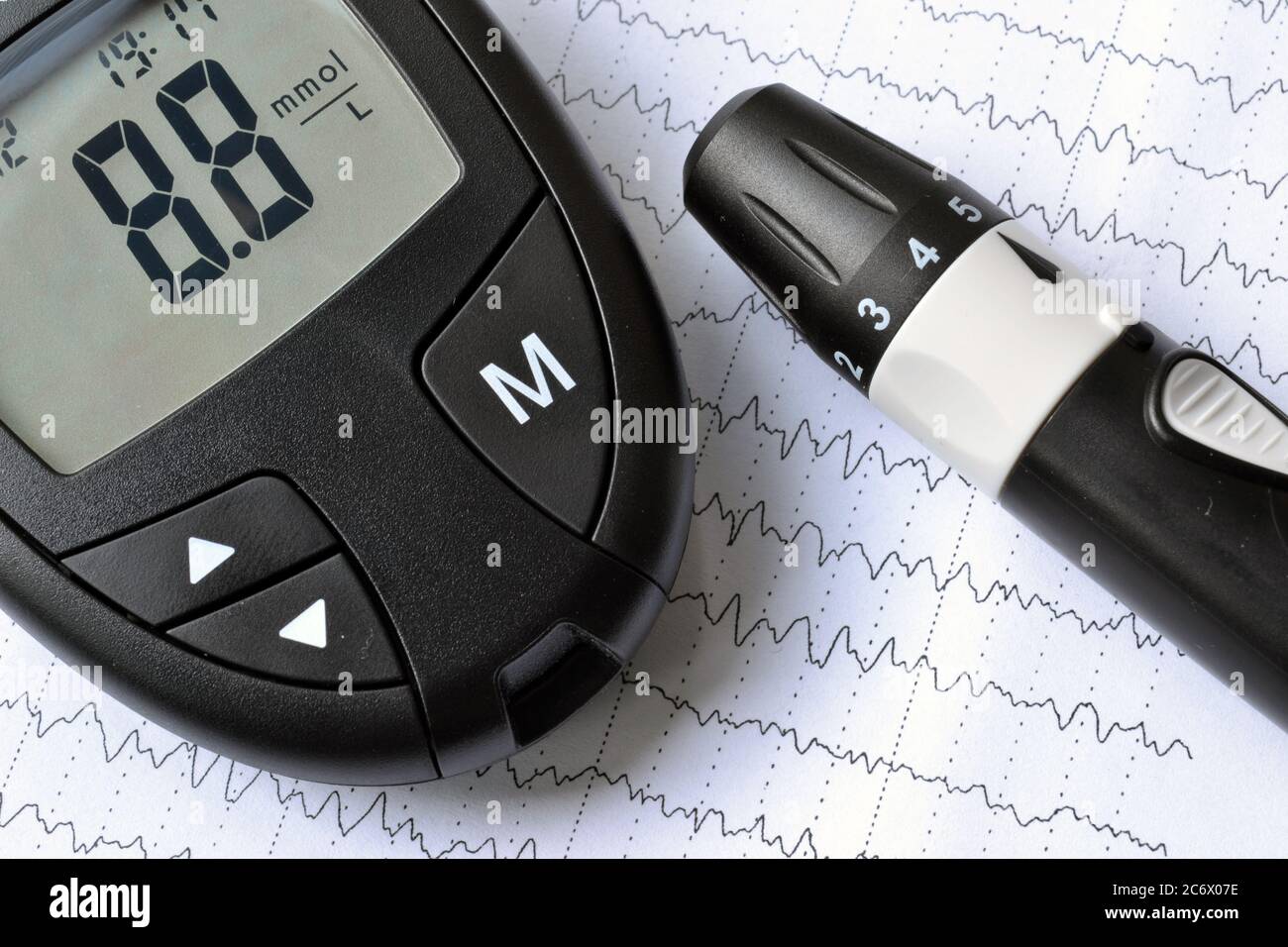 High blood sugar level also known as hyperglycemia Stock Photo Alamy