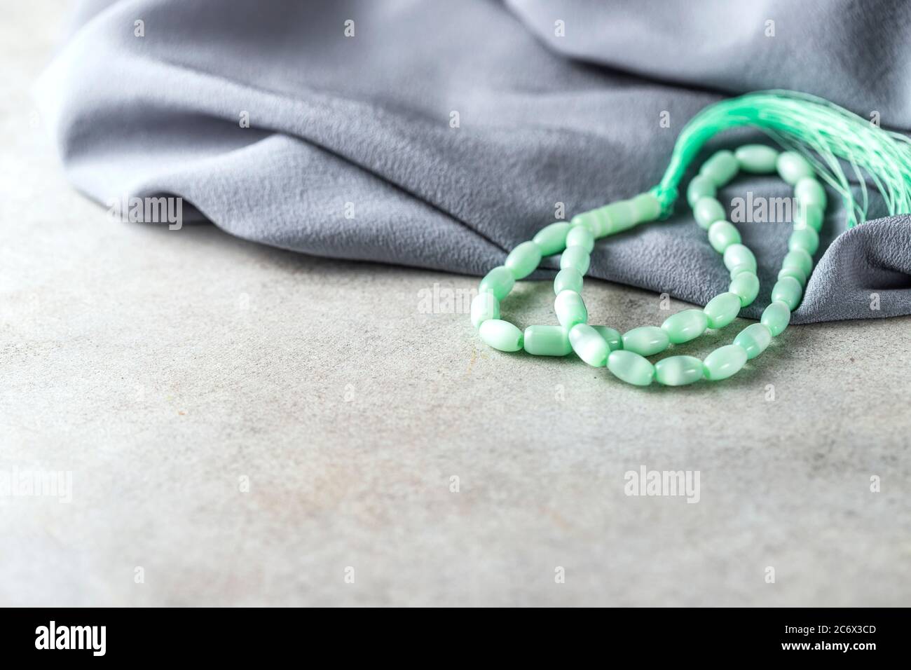 Muslim cheng chof christmas tree fabric. Islamic concept. Poster