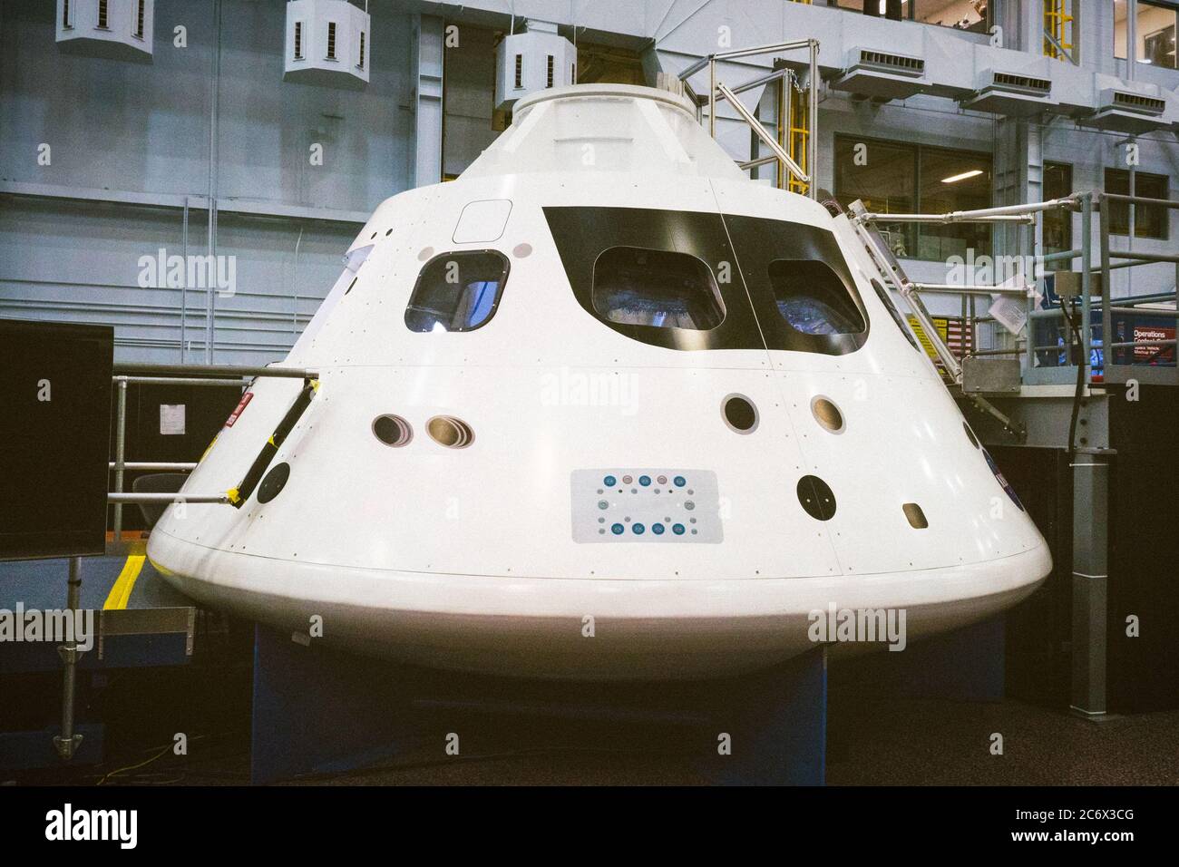 An old space capsule, city of Houston USA. Stock Photo
