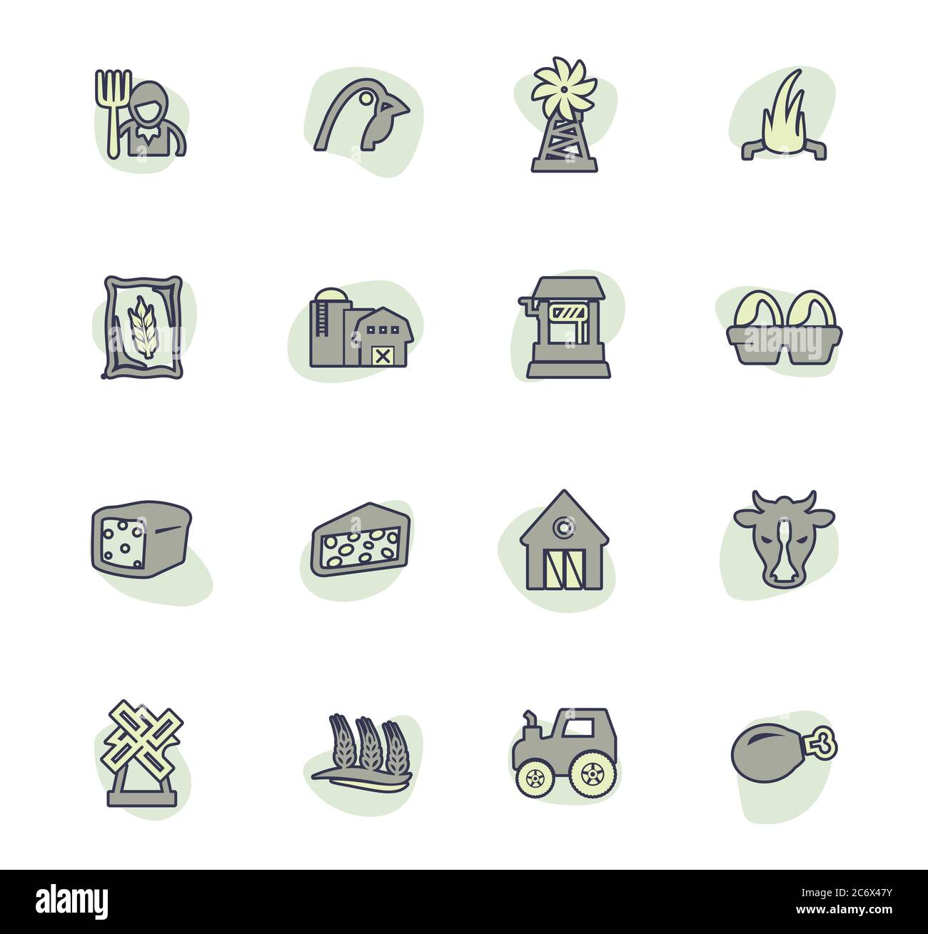 Agriculture and farming icons set Stock Vector Image & Art - Alamy