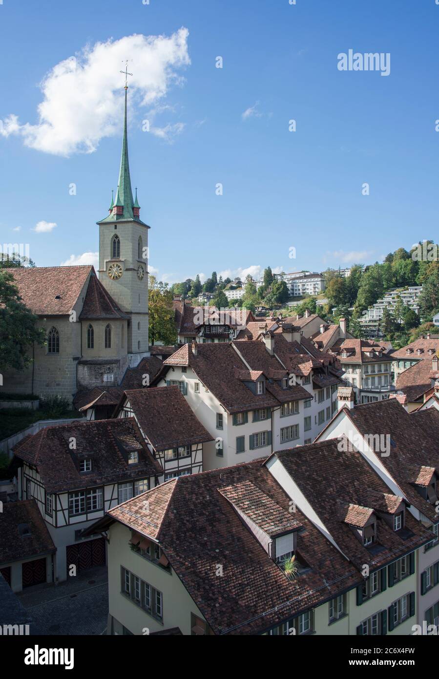 Nydegg Church, Reformed Nydeggkirche is located on the eastern edge of the Old City of Bern, Switzerland Stock Photo