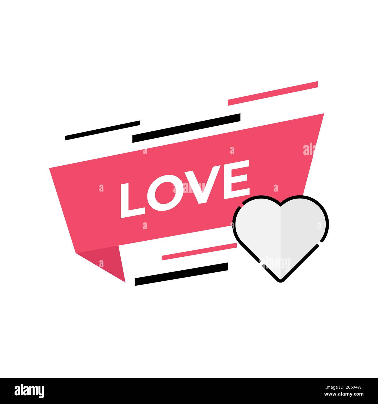 Love button icon vector for social media. Love icon Vector illustration ...