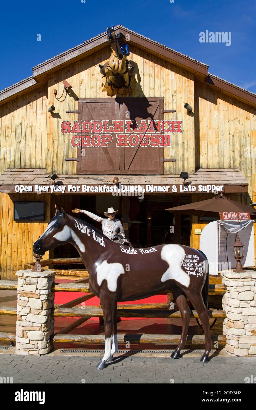 Saddle Ranch restaurant at CityWalk mall, Universal Studios Hollywood in  Los Angeles, California, USA, North America Stock Photo - Alamy