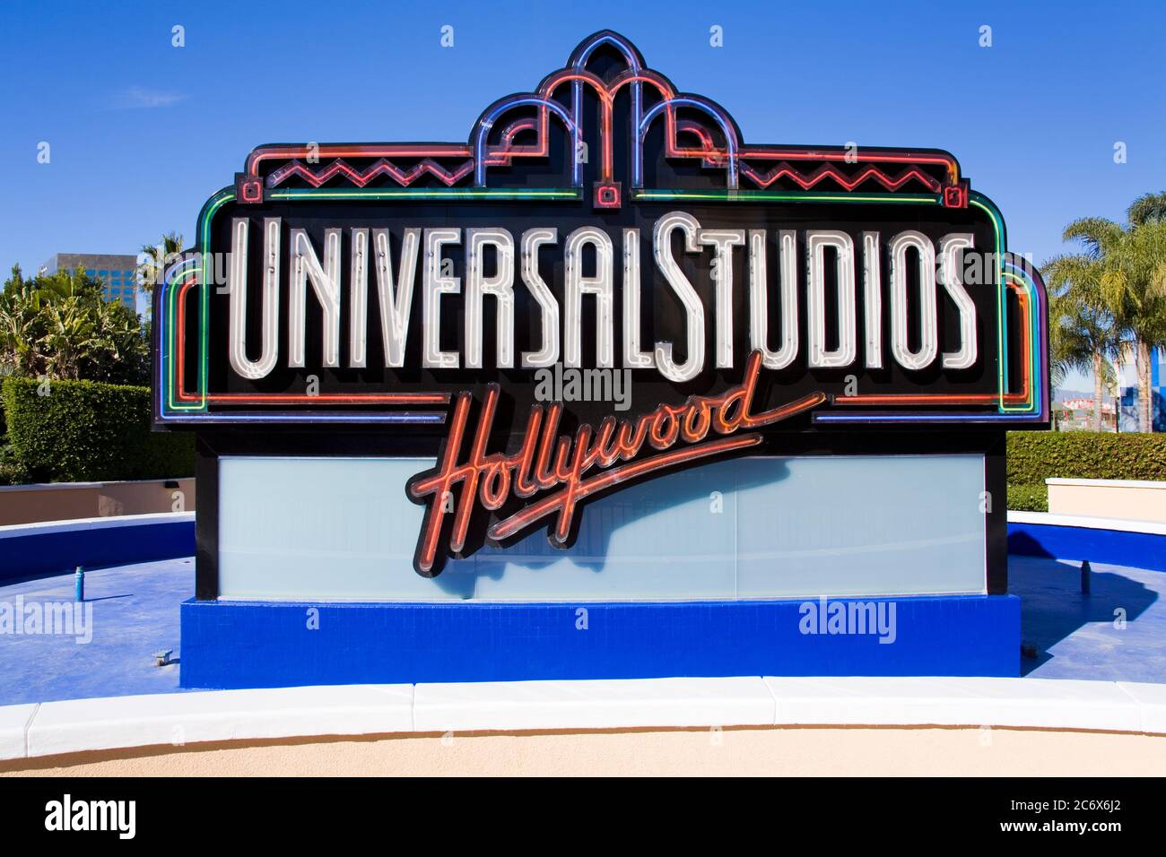 Universal Studios sign at Universal Studios Hollywood in Los Angeles,  California, USA, North America Stock Photo - Alamy