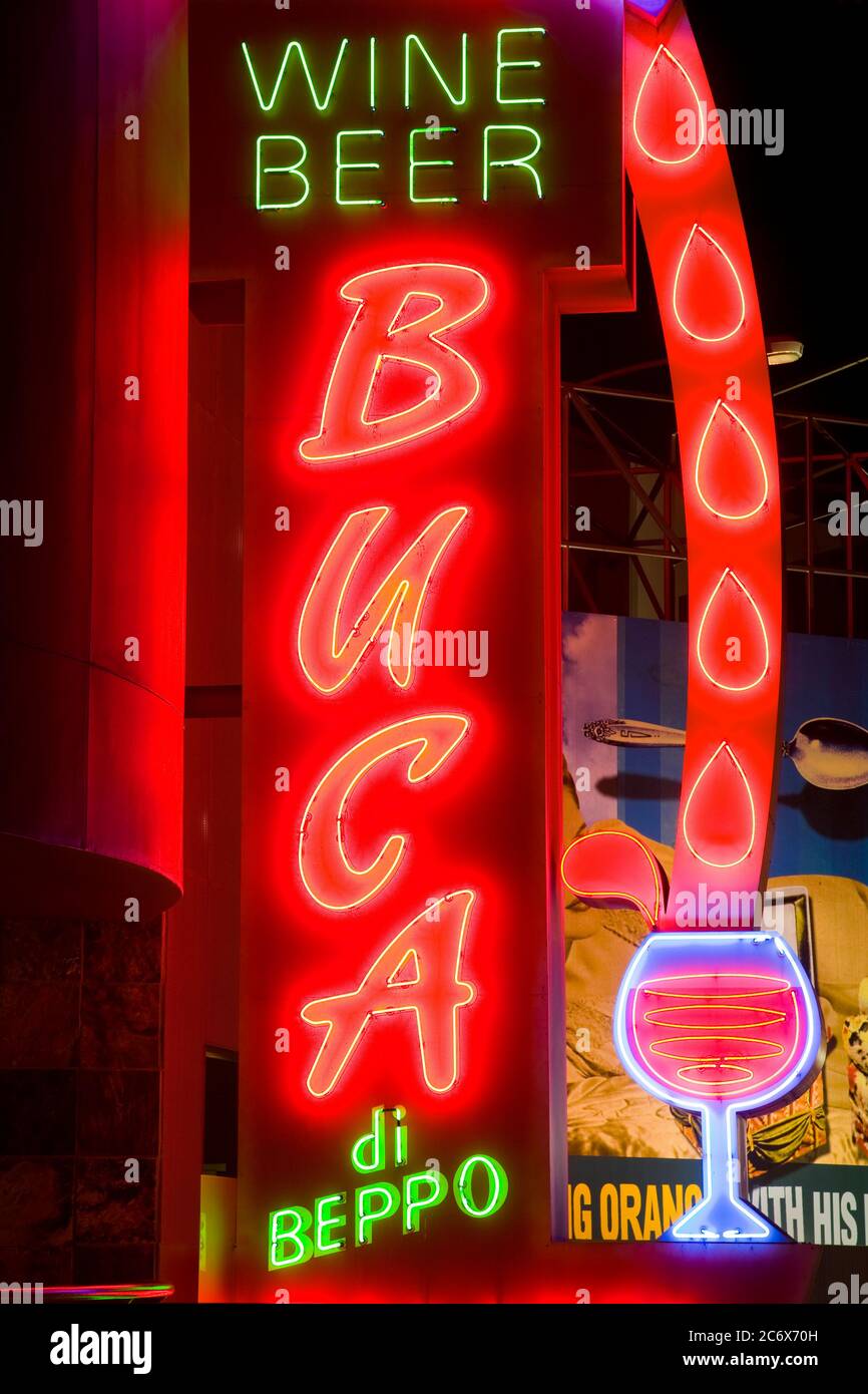 Neon sign at CityWalk, Universal Studios Hollywood, Los Angeles