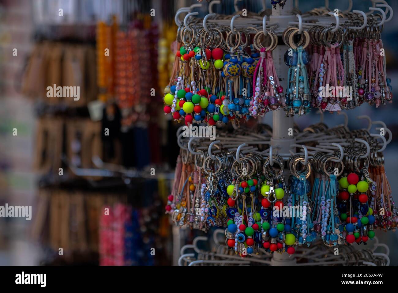 Shop selling souvenir, gift, present, object, key chain. Rome, Roma, Italy,  Italia, Italian city Stock Photo - Alamy
