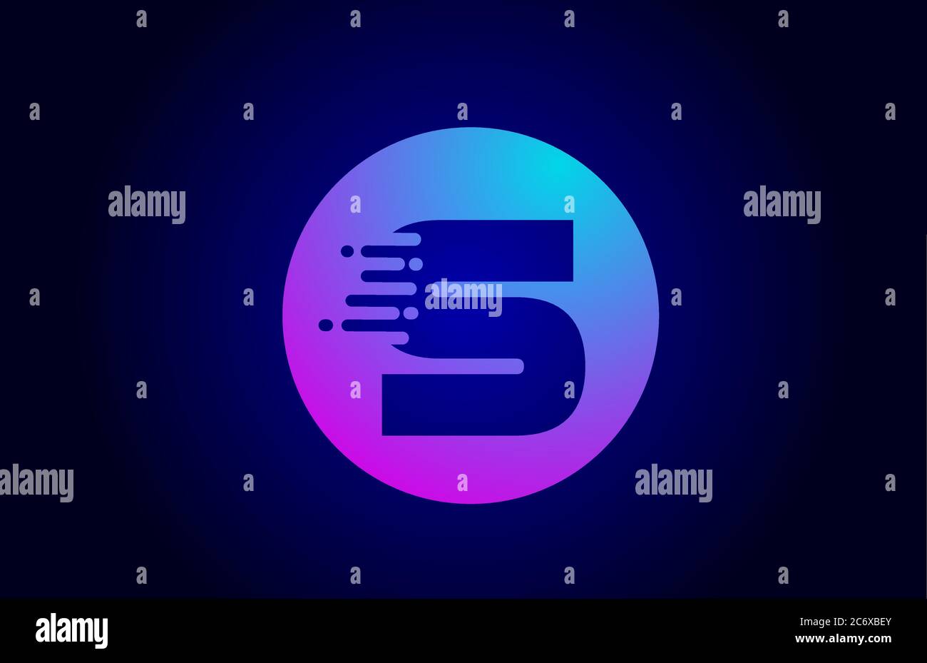 pink blue S alphabet letter logo for business and company. Gradient ...