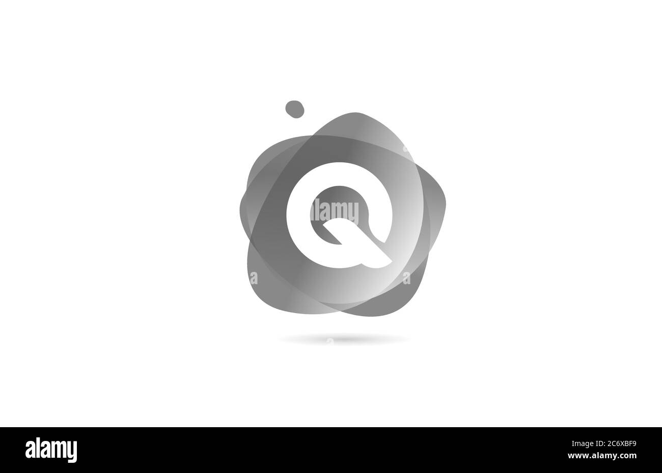 black white Q alphabet letter logo for company and business with ...