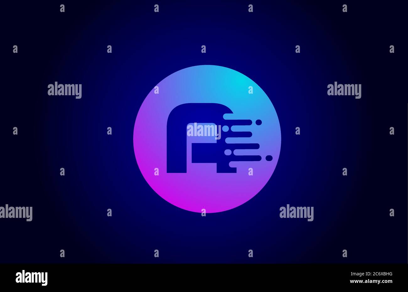 pink blue A alphabet letter logo for business and company. Gradient ...