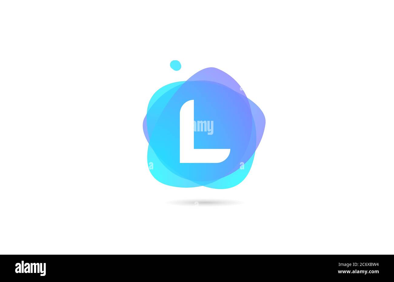 pink blue L alphabet letter logo for company and business with gradient ...