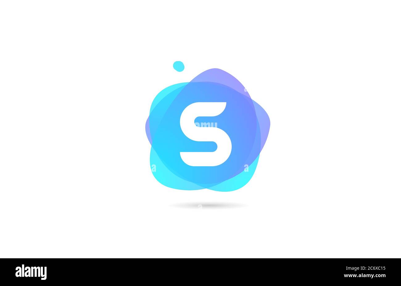 pink blue S alphabet letter logo for company and business with gradient ...