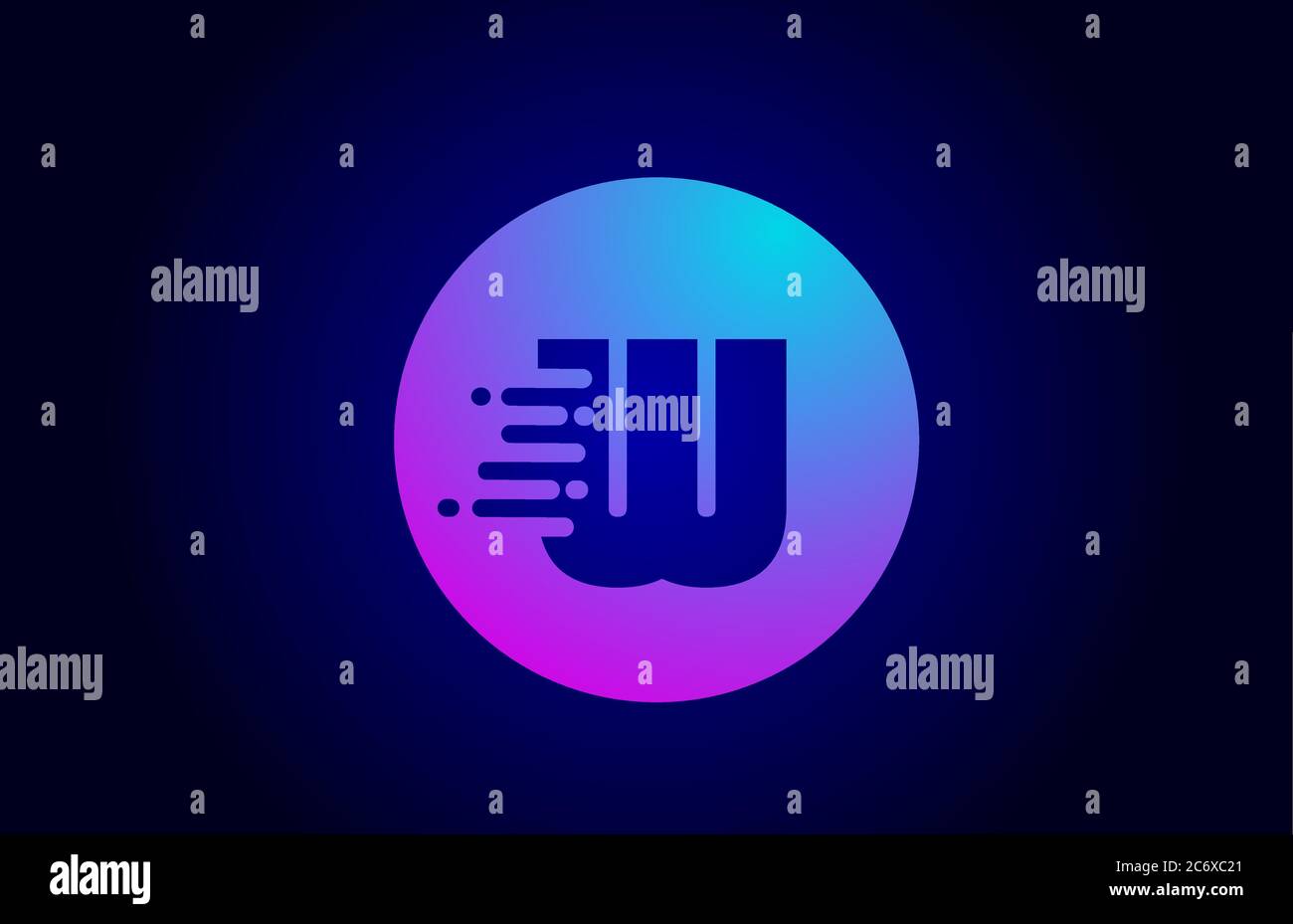 pink blue W alphabet letter logo for business and company. Gradient ...