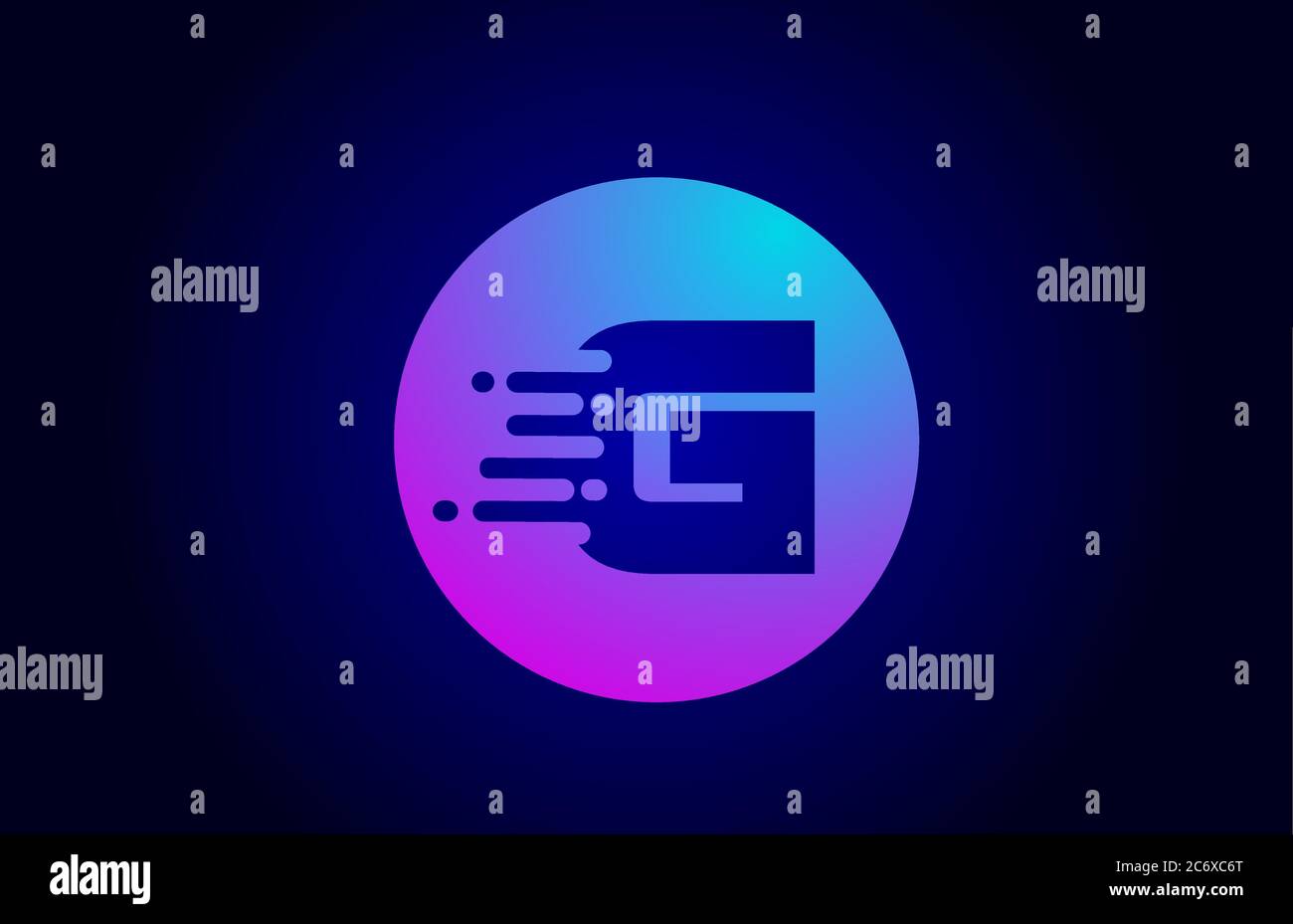 pink blue G alphabet letter logo for business and company. Gradient ...