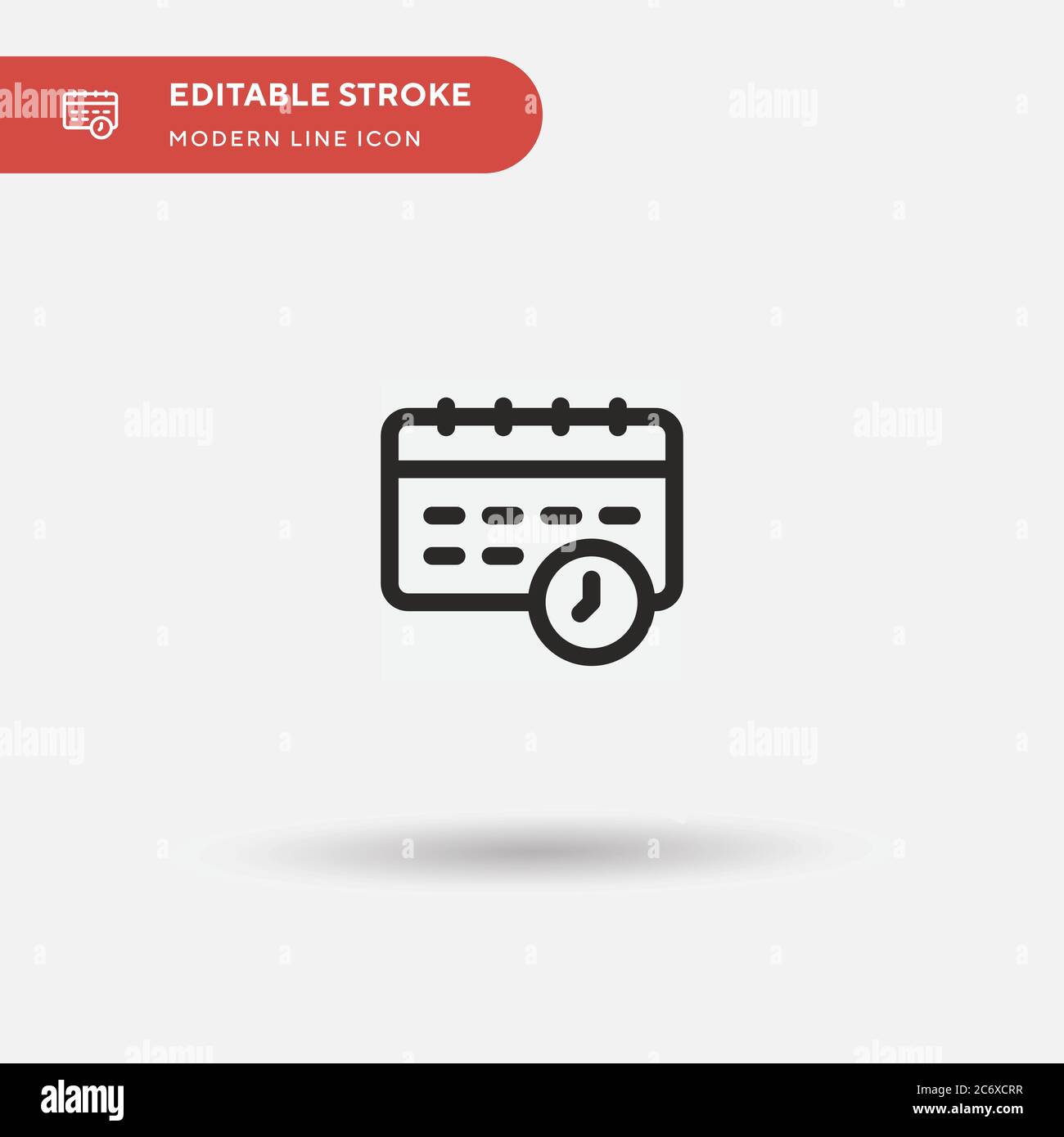 Calendar Simple vector icon. Illustration symbol design template for ...