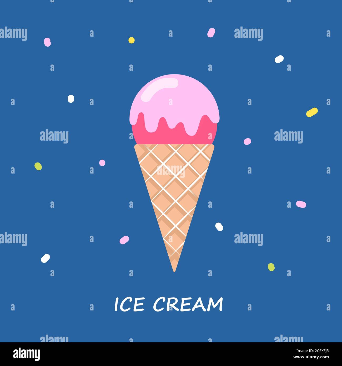 Close up ice cream Stock Vector Images - Alamy