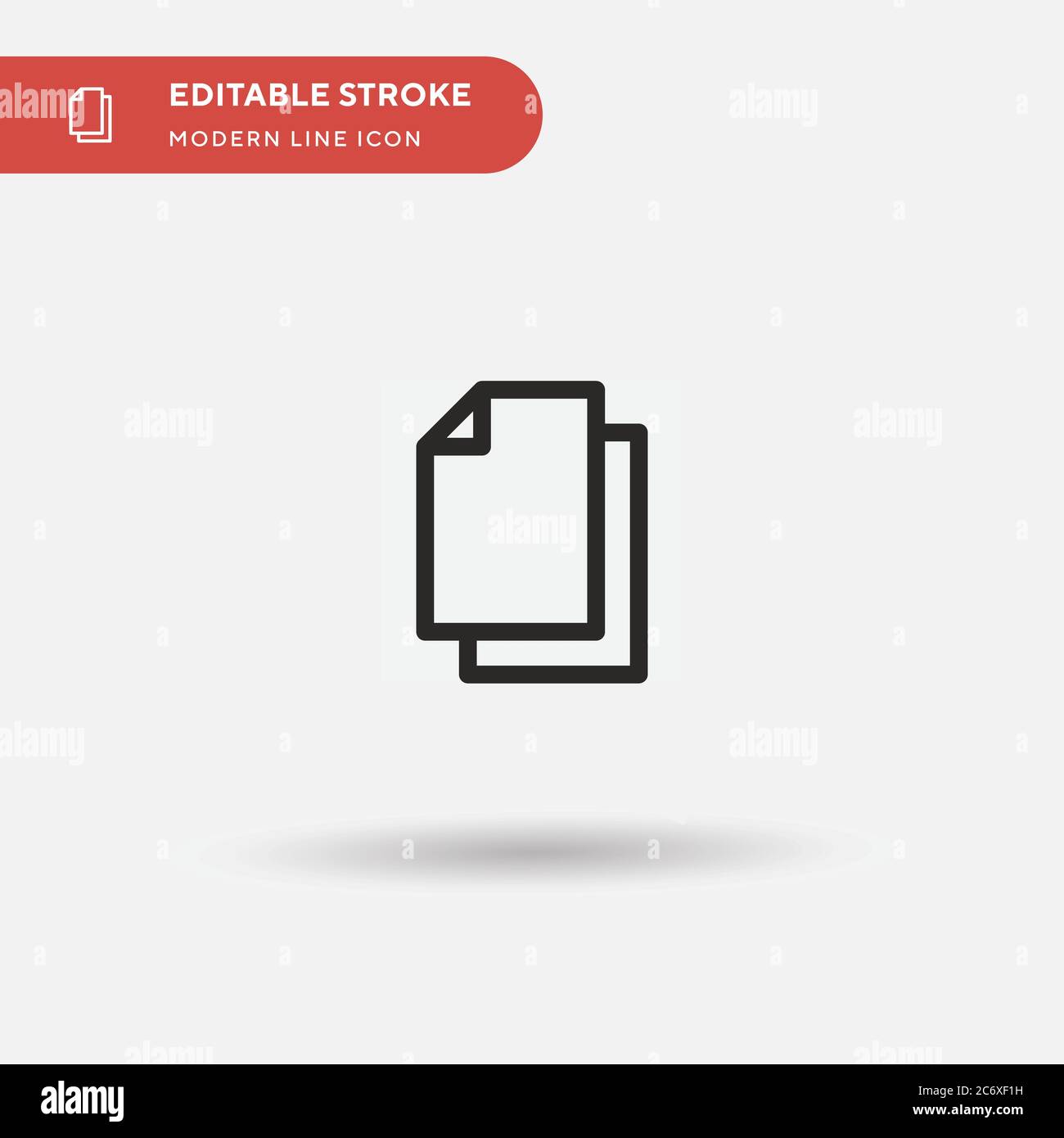 Papers Simple vector icon. Illustration symbol design template for web ...