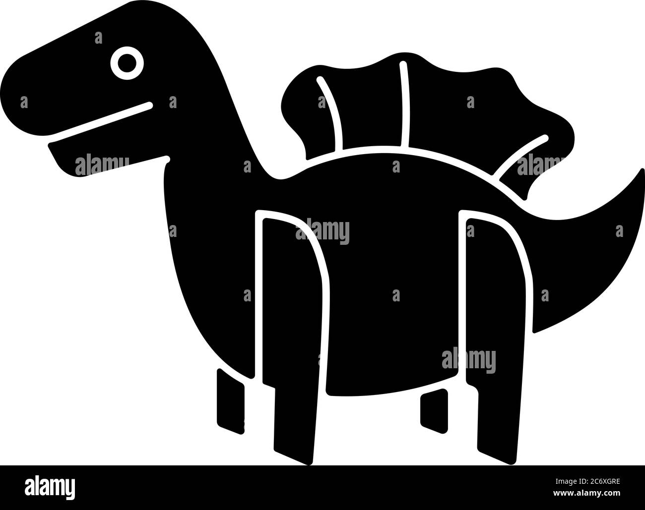 Dinosaur 3D puzzle toy black glyph icon. Dino toy for toddlers. Educational  games playing figure. Imagination development. Silhouette symbol on white  Stock Vector Image & Art - Alamy