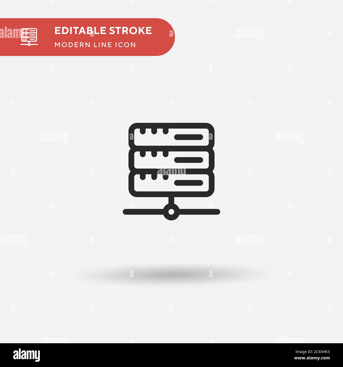 Hosting Simple vector icon. Illustration symbol design template for web ...