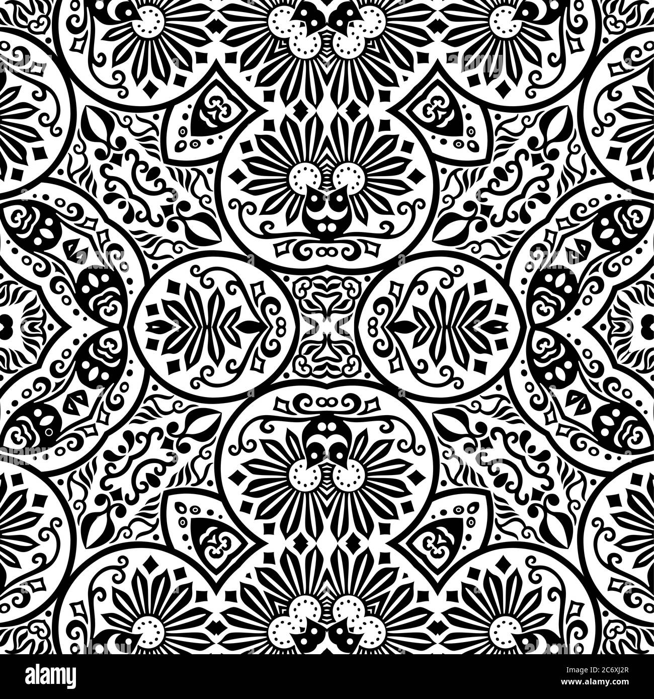 Vector ethnic hand drawn ornamental background Stock Vector Image & Art ...