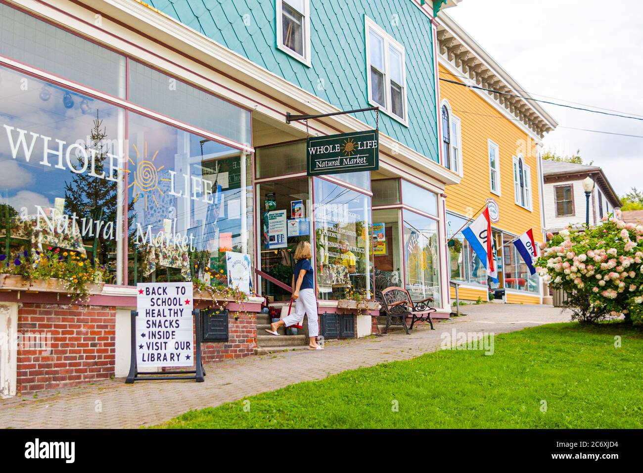 Whole Life Natural Market, Machias, Maine Stock Photo Alamy