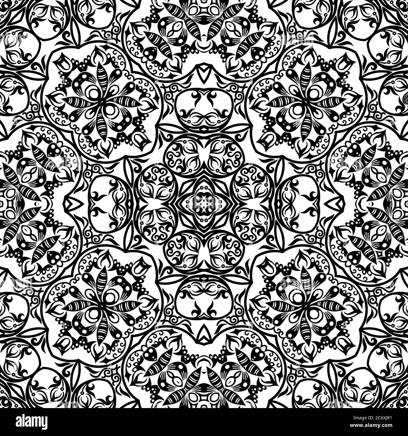Vector ethnic hand drawn ornamental background Stock Vector Image & Art ...