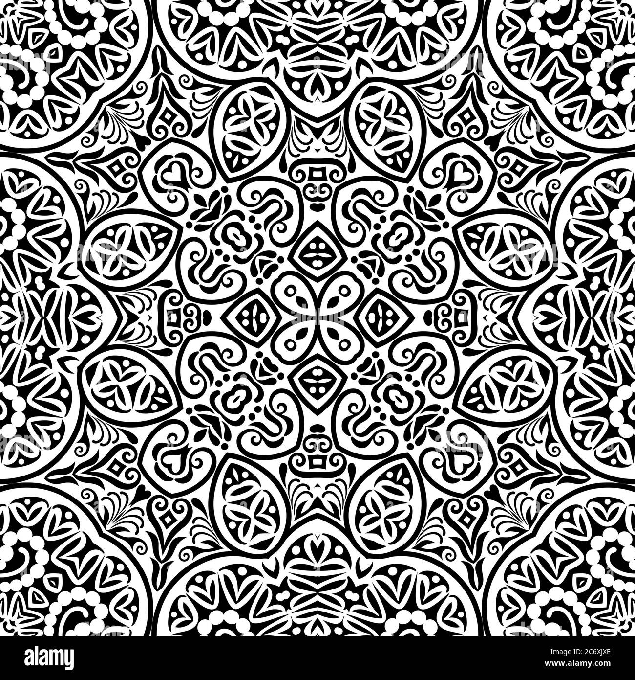 Vector ethnic hand drawn ornamental background Stock Vector Image & Art ...