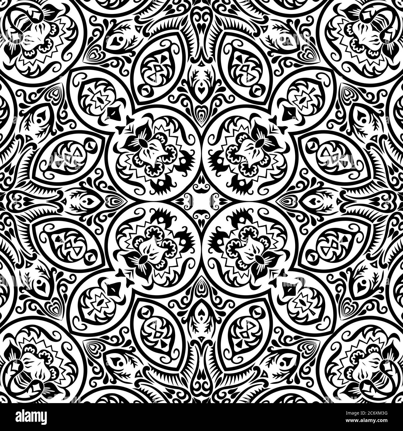 Vector ethnic hand drawn ornamental background Stock Vector Image & Art ...