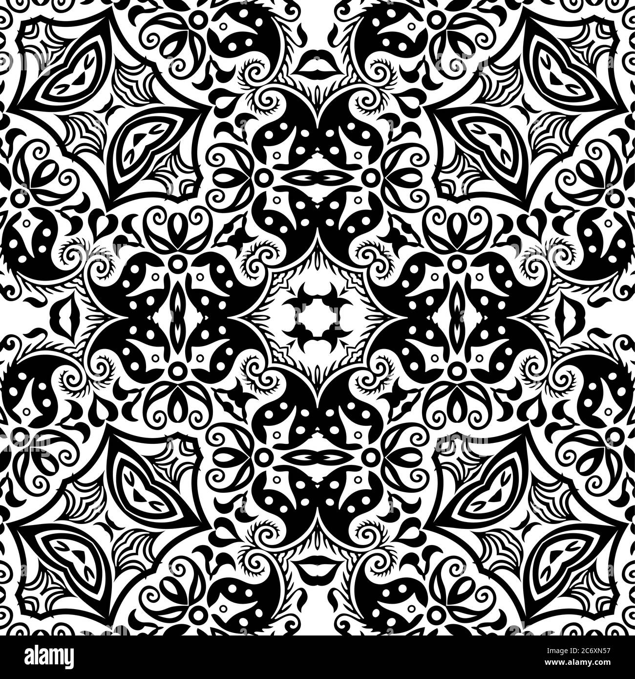 Vector ethnic hand drawn ornamental background Stock Vector Image & Art ...