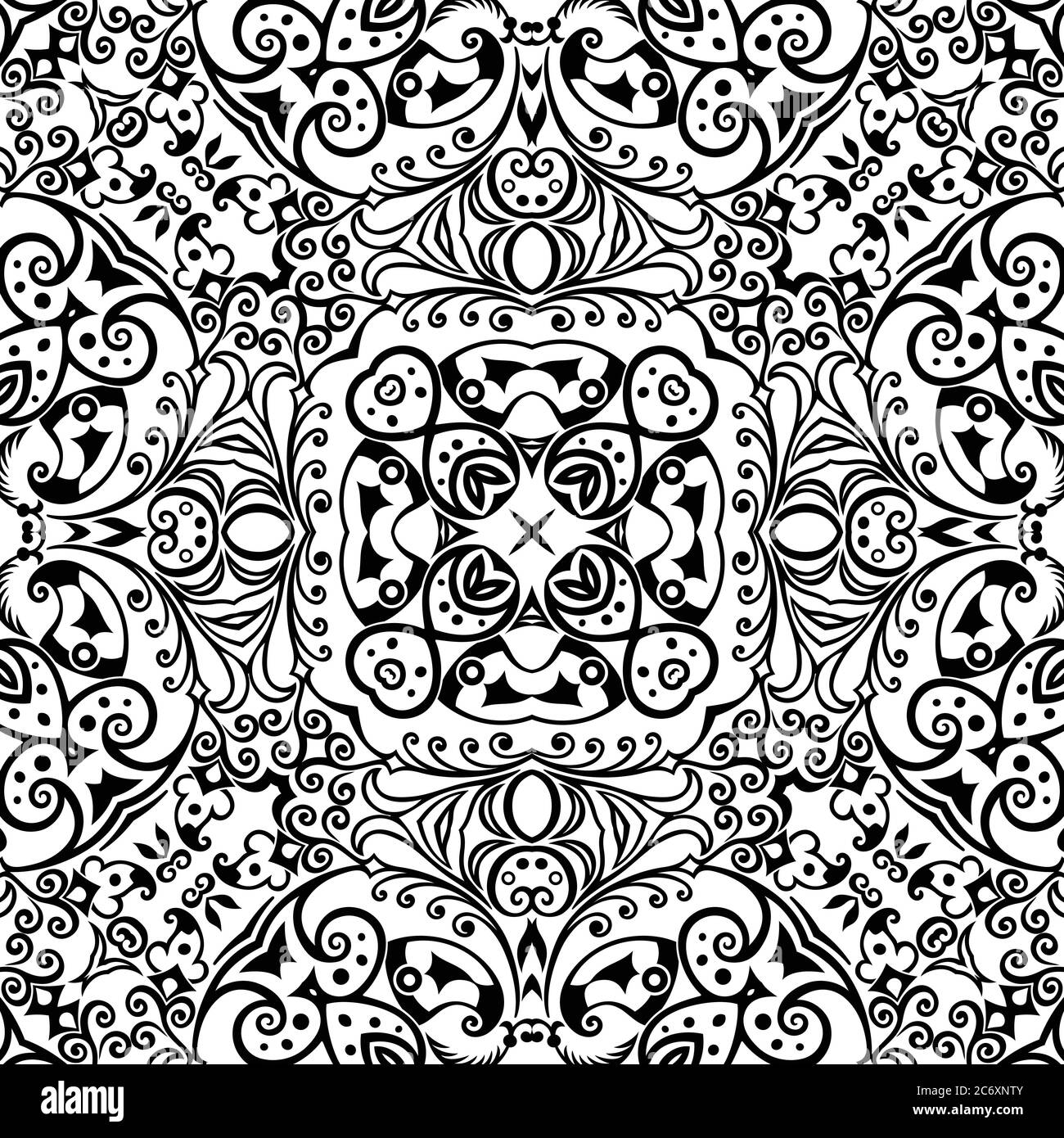 Vector ethnic hand drawn ornamental background Stock Vector Image & Art ...