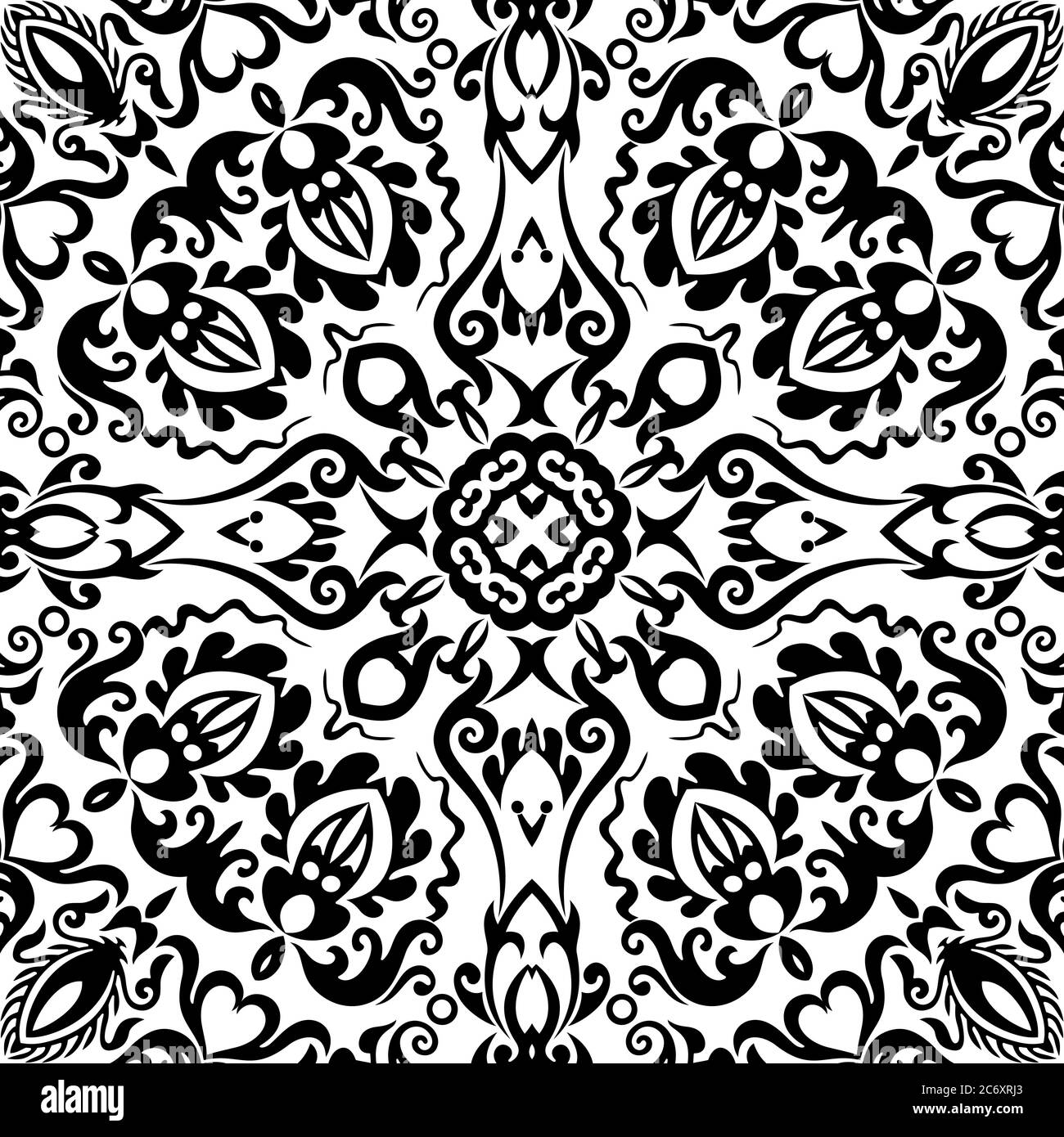 Vector ethnic hand drawn ornamental background Stock Vector Image & Art ...