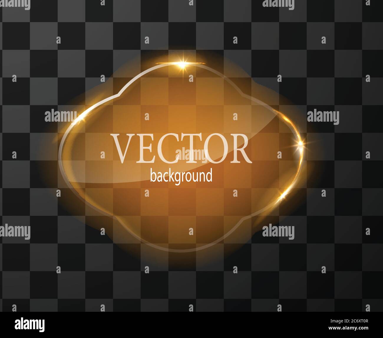 Glass vector button plane. Easy editable background Stock Vector
