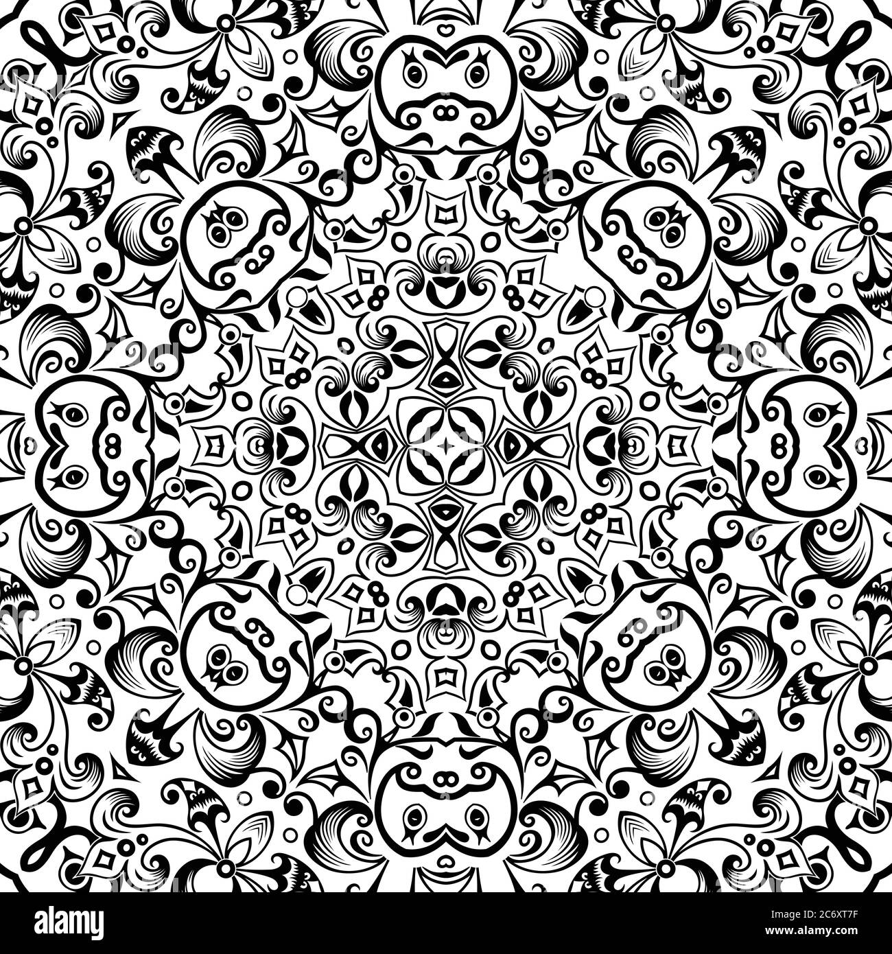 Vector ethnic hand drawn ornamental background Stock Vector Image & Art ...