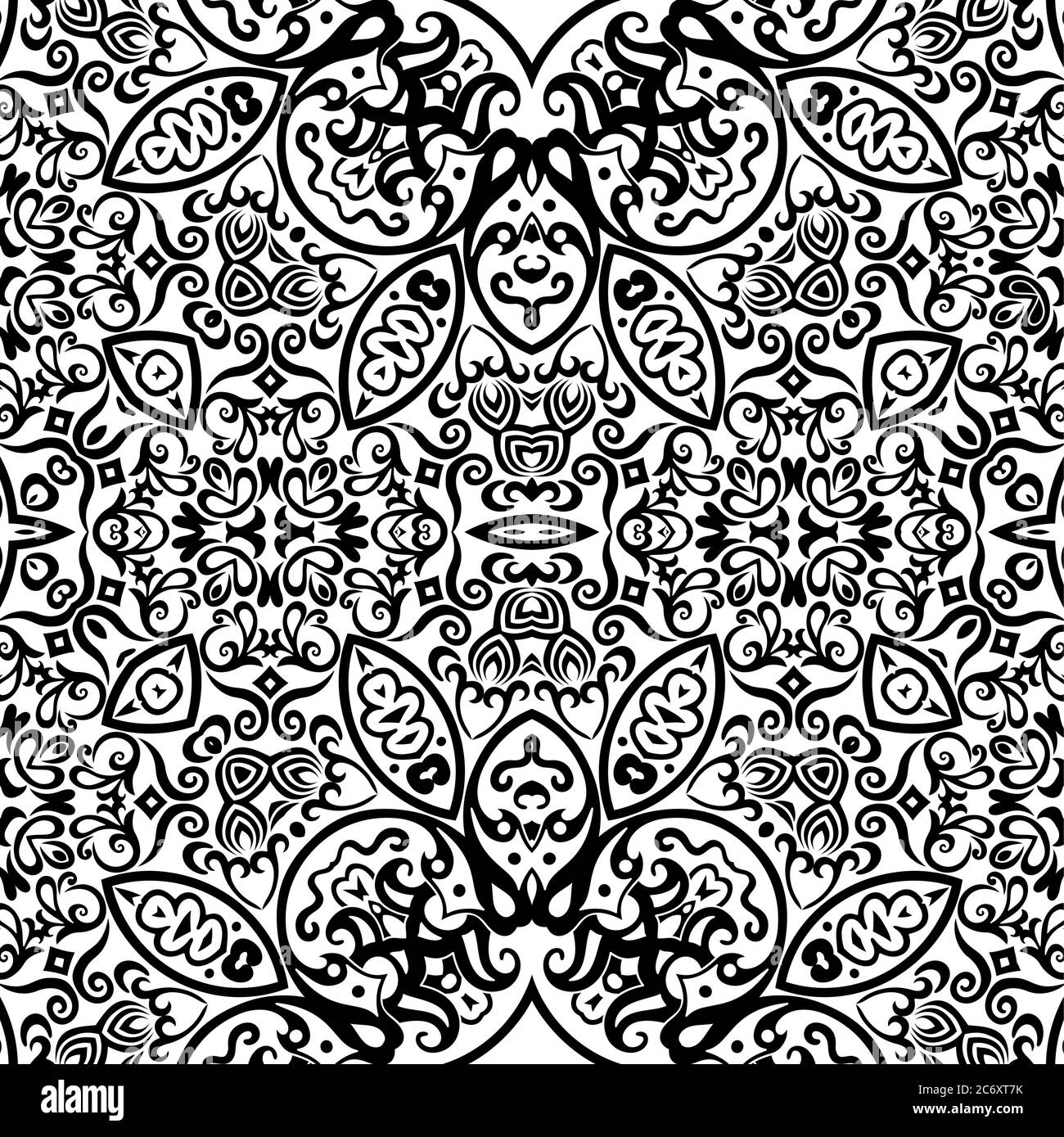 Vector ethnic hand drawn ornamental background Stock Vector Image & Art ...