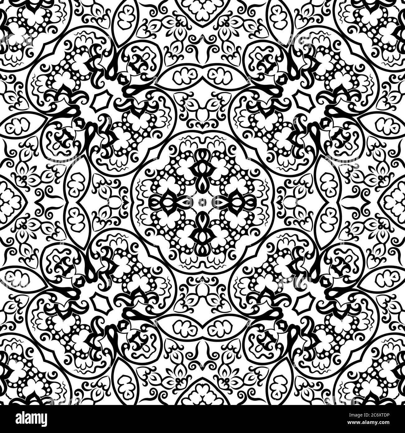 Vector ethnic hand drawn ornamental background Stock Vector Image & Art ...