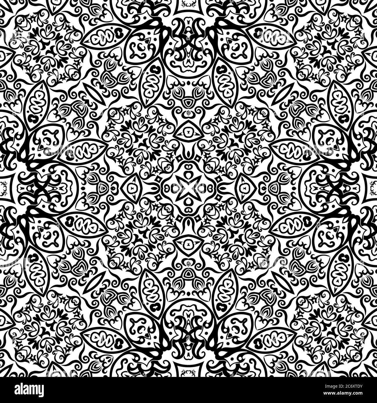 Vector ethnic hand drawn ornamental background Stock Vector Image & Art ...