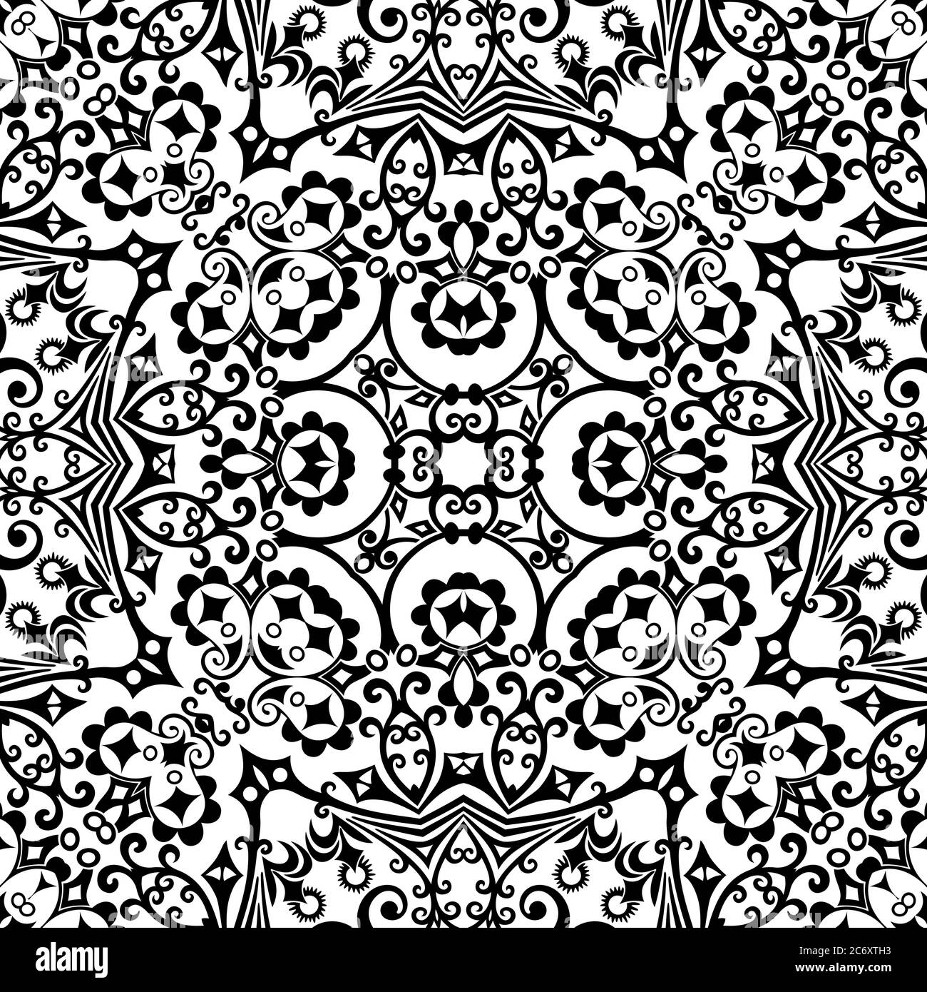 Vector ethnic hand drawn ornamental background Stock Vector Image & Art ...