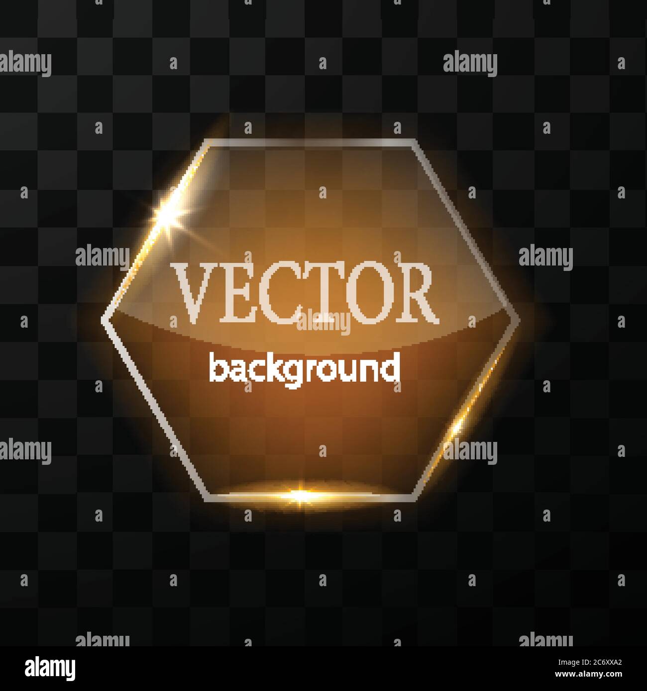 Glass vector button plane. Easy editable background Stock Vector