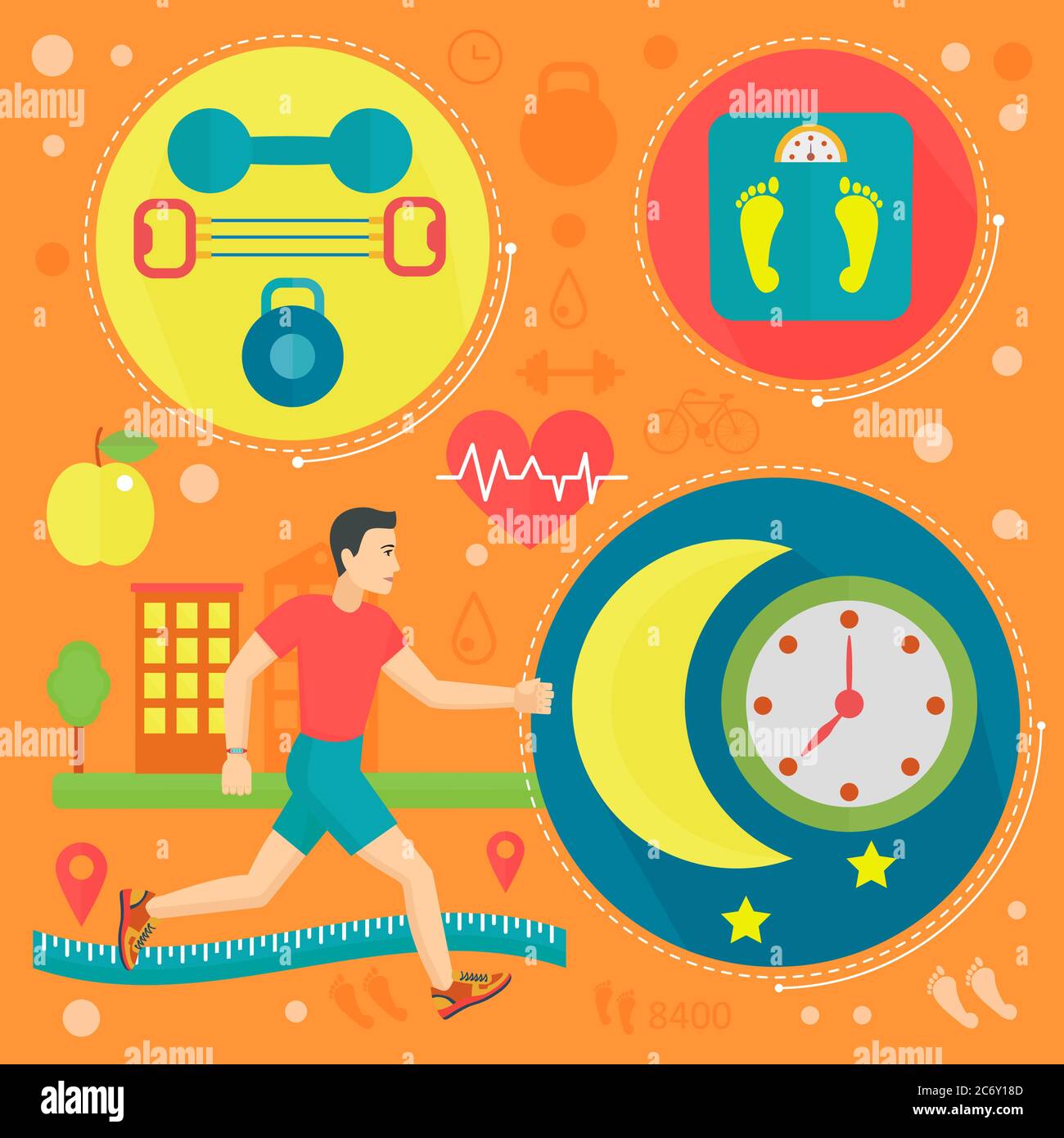 Sport aerobics healthy lifestyle concept group Vector Image