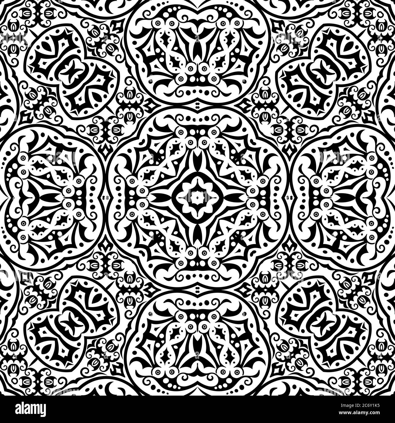 Vector ethnic hand drawn ornamental background Stock Vector Image & Art ...