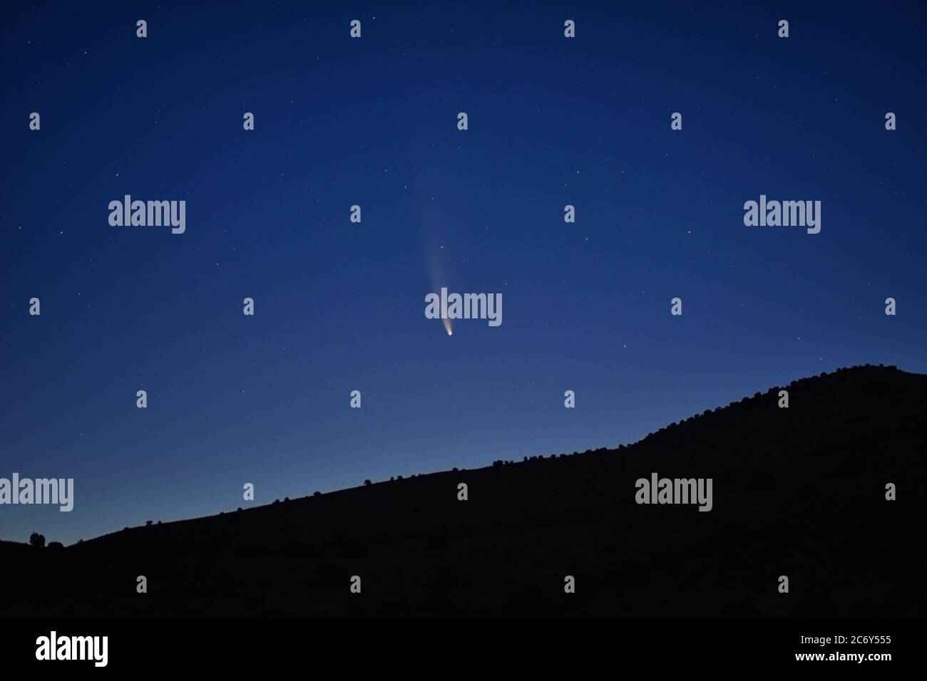 Halley comet tail hi-res stock photography and images - Alamy
