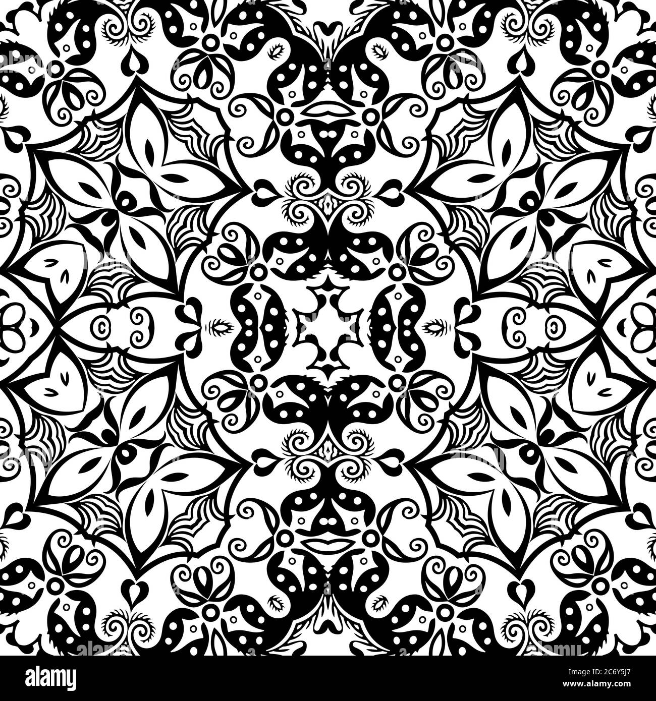 Vector ethnic hand drawn ornamental background Stock Vector Image & Art ...