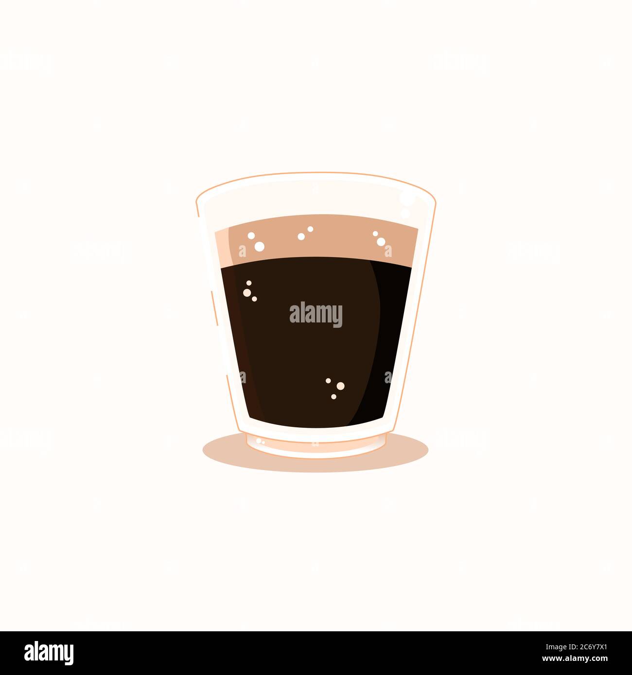 espresso cup flat vector Stock Vector