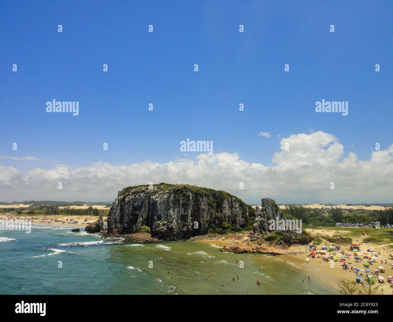 Beach Praia Da Guarita In Torres Rio Grande Do Sul Brazil Seen From Above Stock Photo Alamy