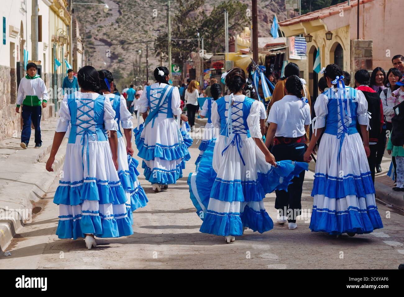 May 25, 2015 - Tilcara, Argentina: Gaucho presentation during the