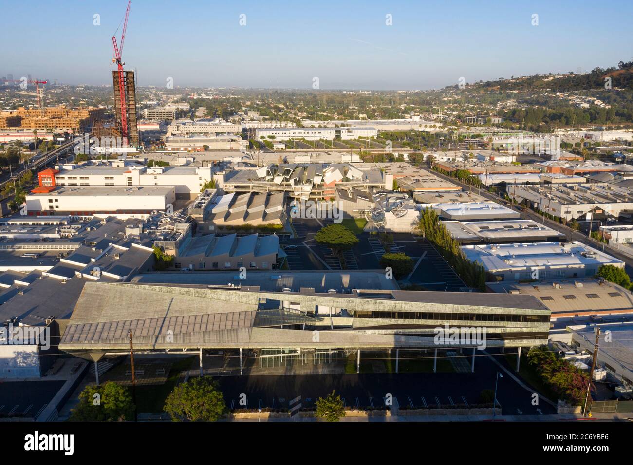 Stealth Building at the Hayden Tract by Eric Owen Moss Architects in Culver City, California Stock Photo