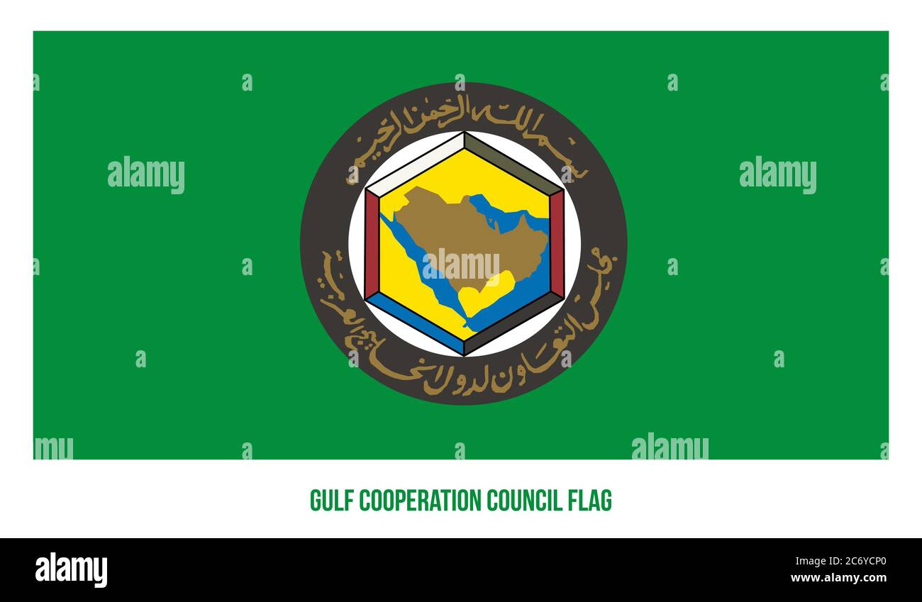 Flag of the gulf cooperation council Stock Vector Images Alamy